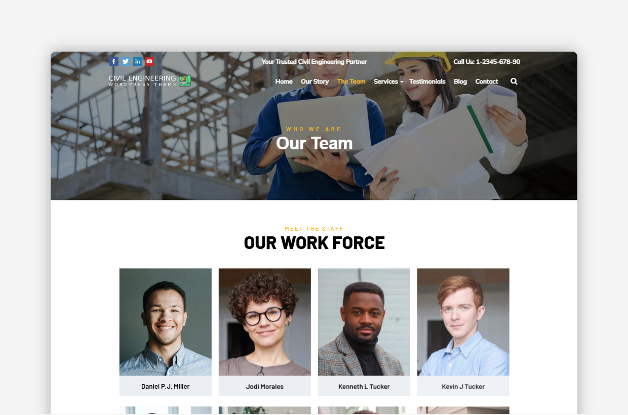 Civil Engineering WP Theme